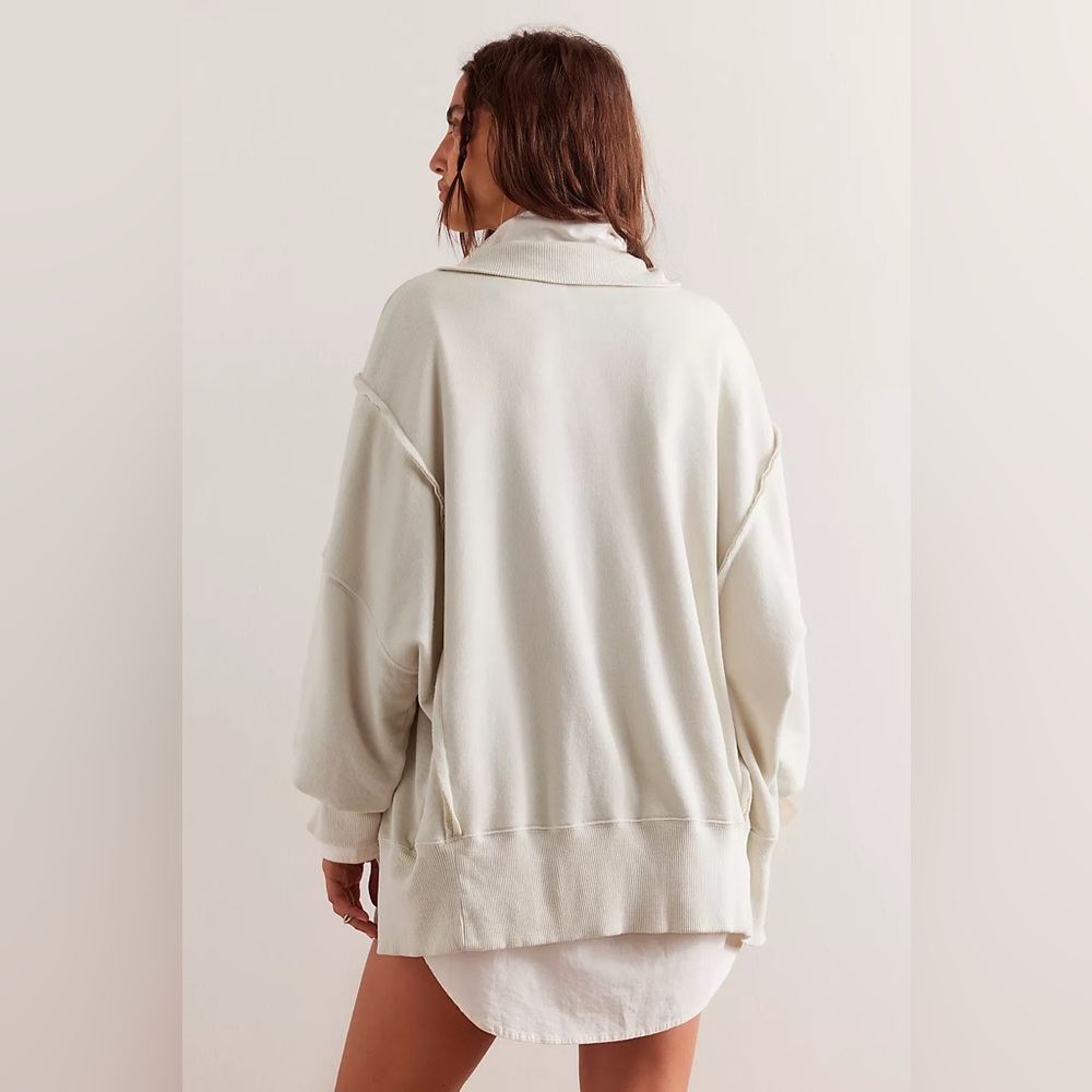 Free People Camden Henley Sweatshirt Pullover Medium - Picture 2 of 6